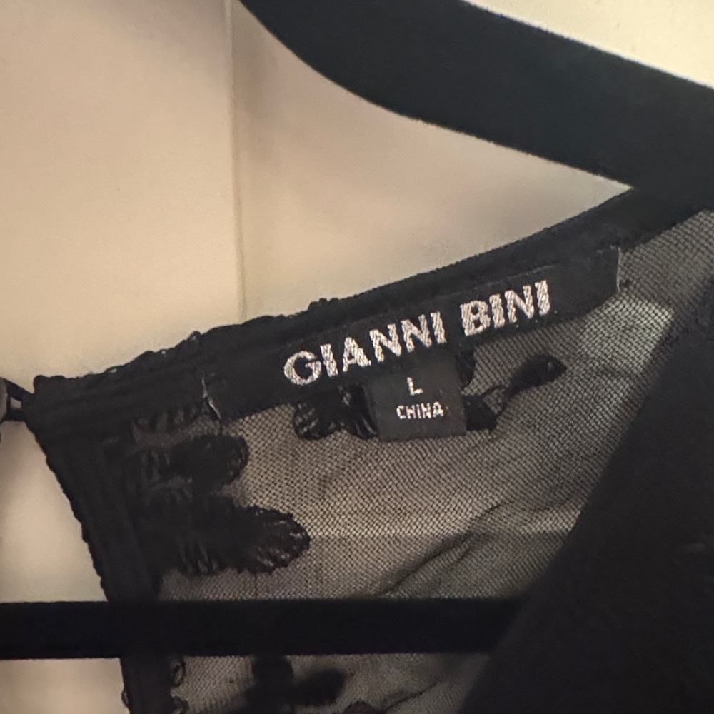 Gianni Bini Black High Low Lace Dress - Picture 2 of 4